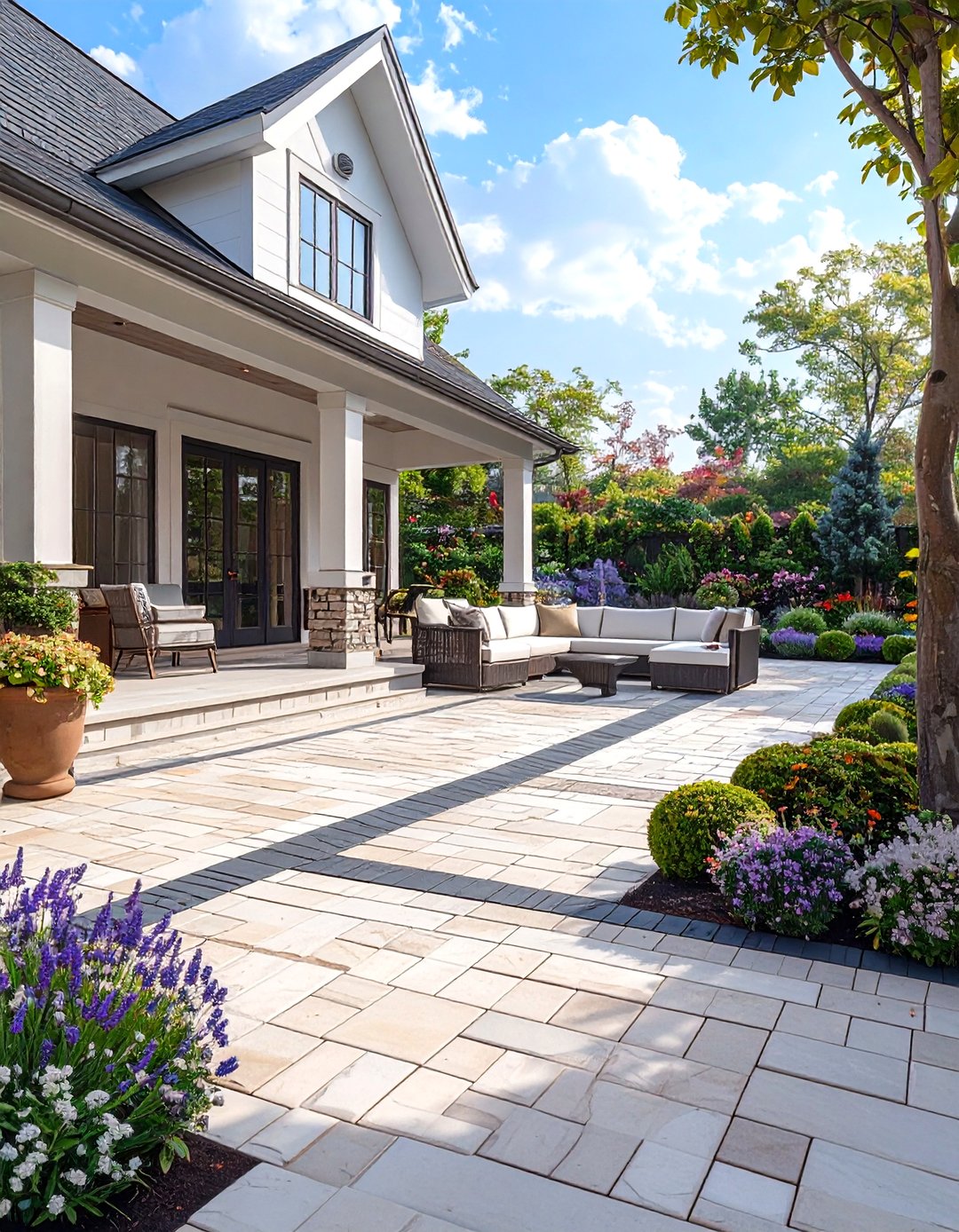 30 Backyard Simple Paver Patio Ideas for Your Yard - We Love Home Blog