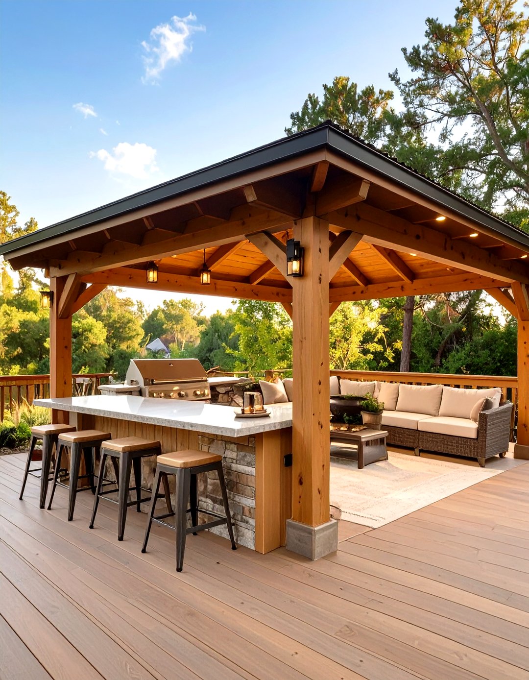 30 Stylish Gazebo on Deck Ideas for Ultimate Relaxation - We Love Home Blog