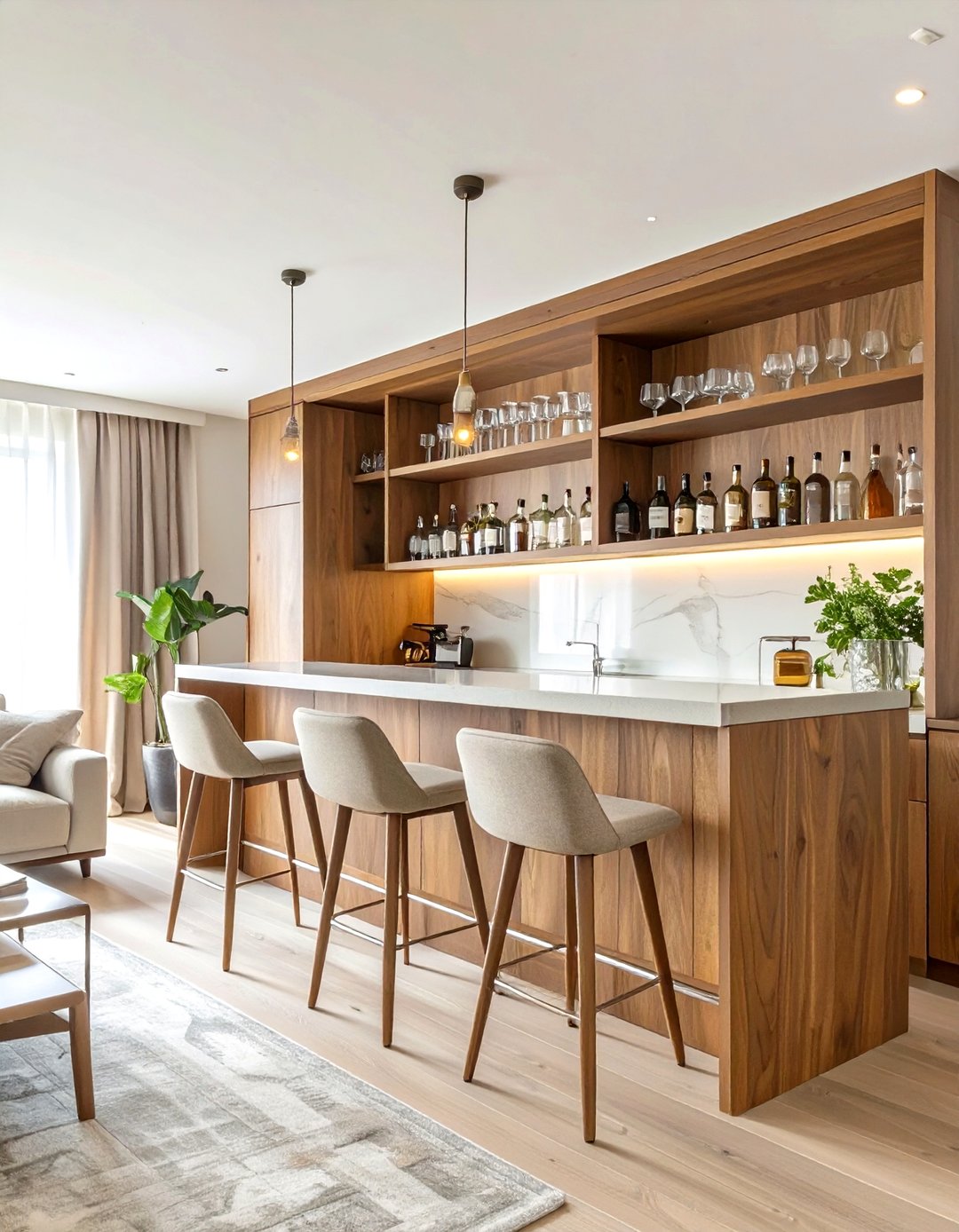 30 AI Mid-Century Living Room Ideas for Vintage Style - We Love Home Blog