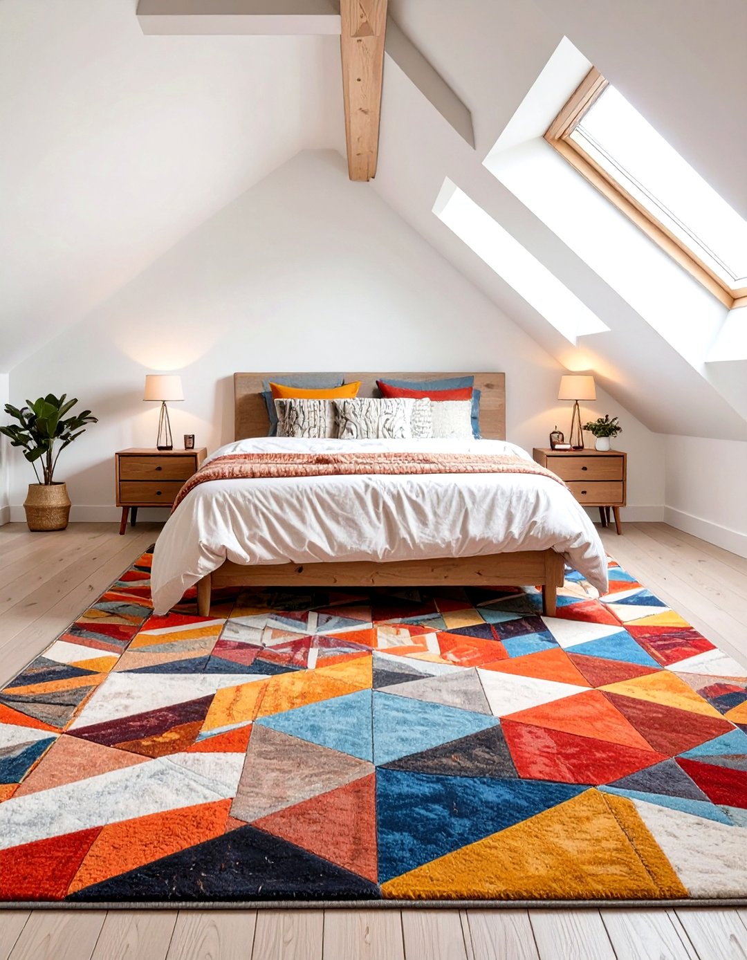 Ceiling Mounted Rug 30 Slanted Ceiling Low Ceiling Attic Bedroom Ideas - We Love Home Blog
