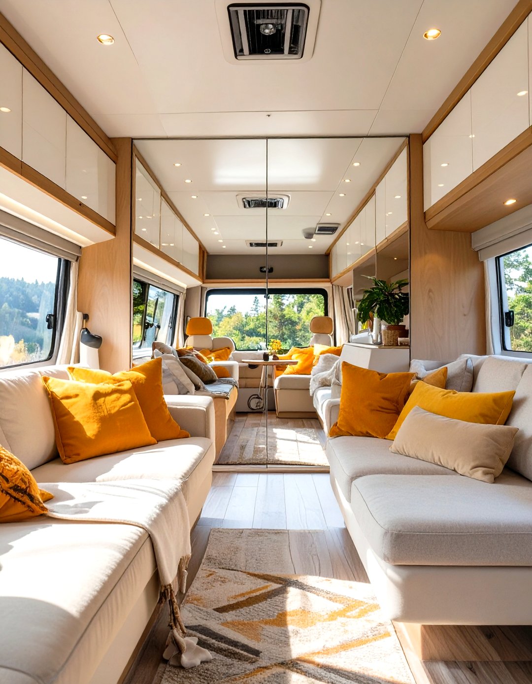 Mirror Ceiling Rv 30 RV Interior Design Ideas for a Cozy Mobile Home - We Love Home Blog