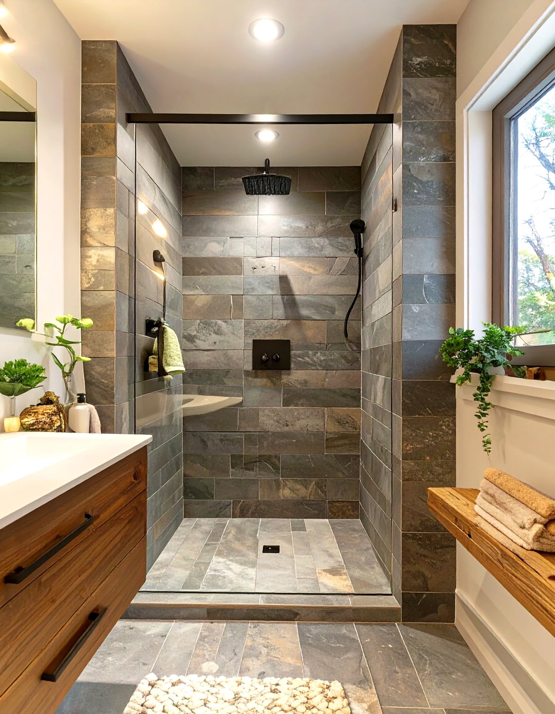 30 Small Doorless Walk In Shower Ideas for Modern Baths - We Love Home Blog