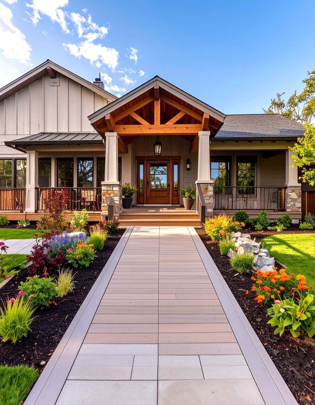30 Front Porch Ideas for Ranch Style Homes: Before & After - We Love ...