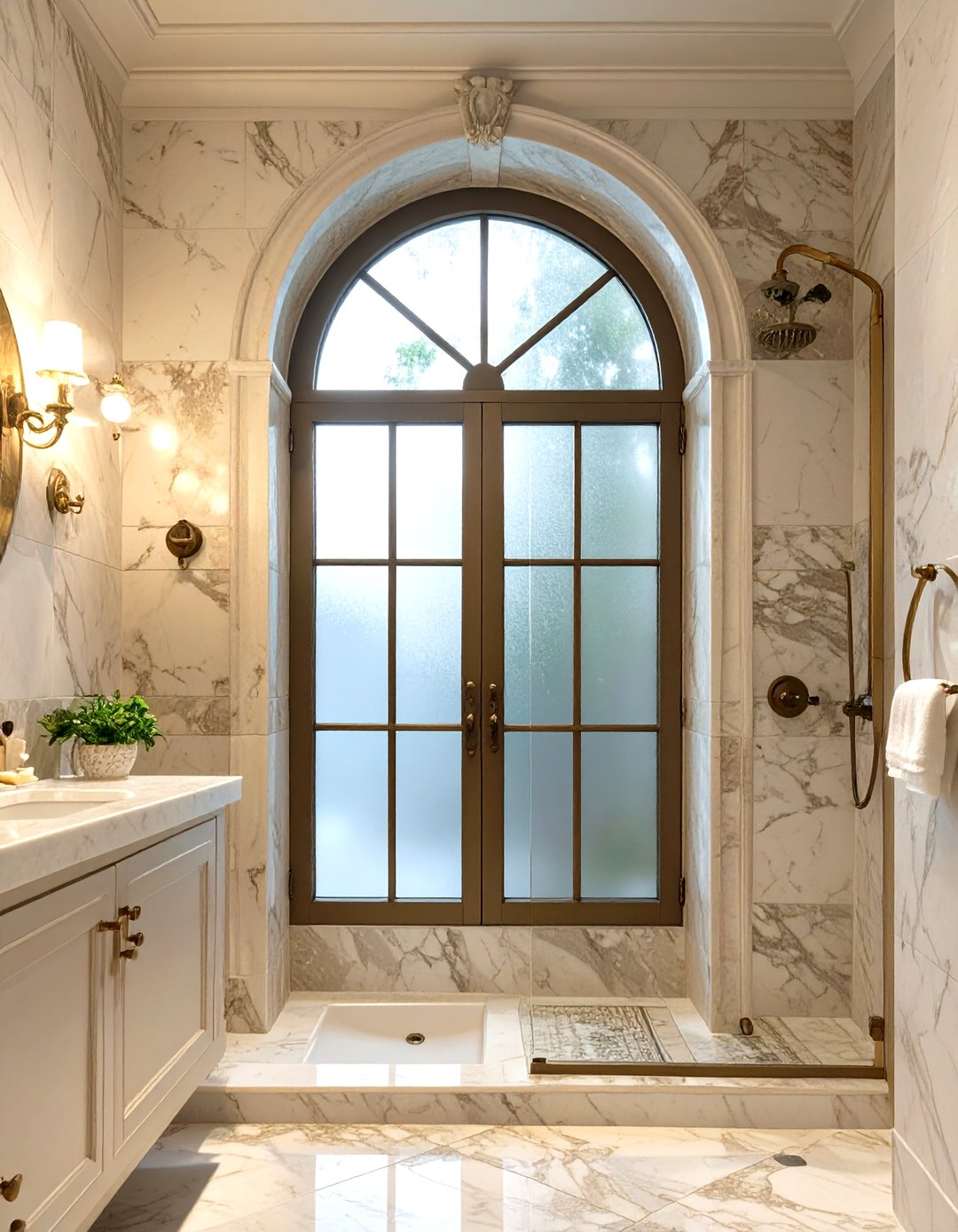 Highlight Window Shower 30 Practical Window in Shower Ideas for Natural Light - We Love Home Blog