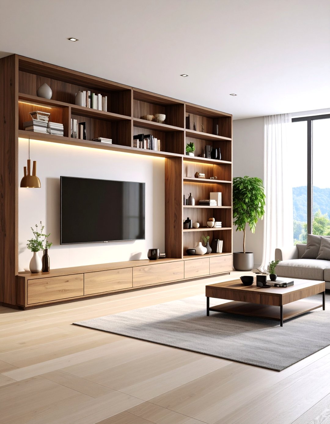 30 Accent Wall Behind TV Ideas for Your Living Room - We Love Home Blog