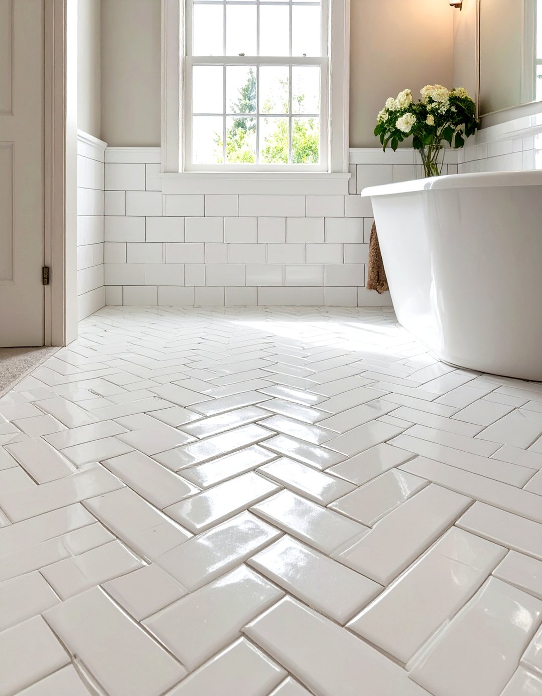 Random Subway Tile Color Pattern 30 Subway Tile Bathroom Ideas for a Timeless and Clean Look - We Love ...