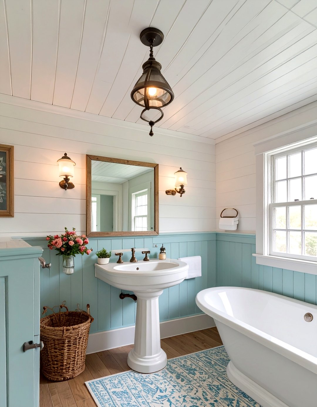 30 Unique Bathroom Ceiling Ideas to Elevate Your Space - We Love Home Blog