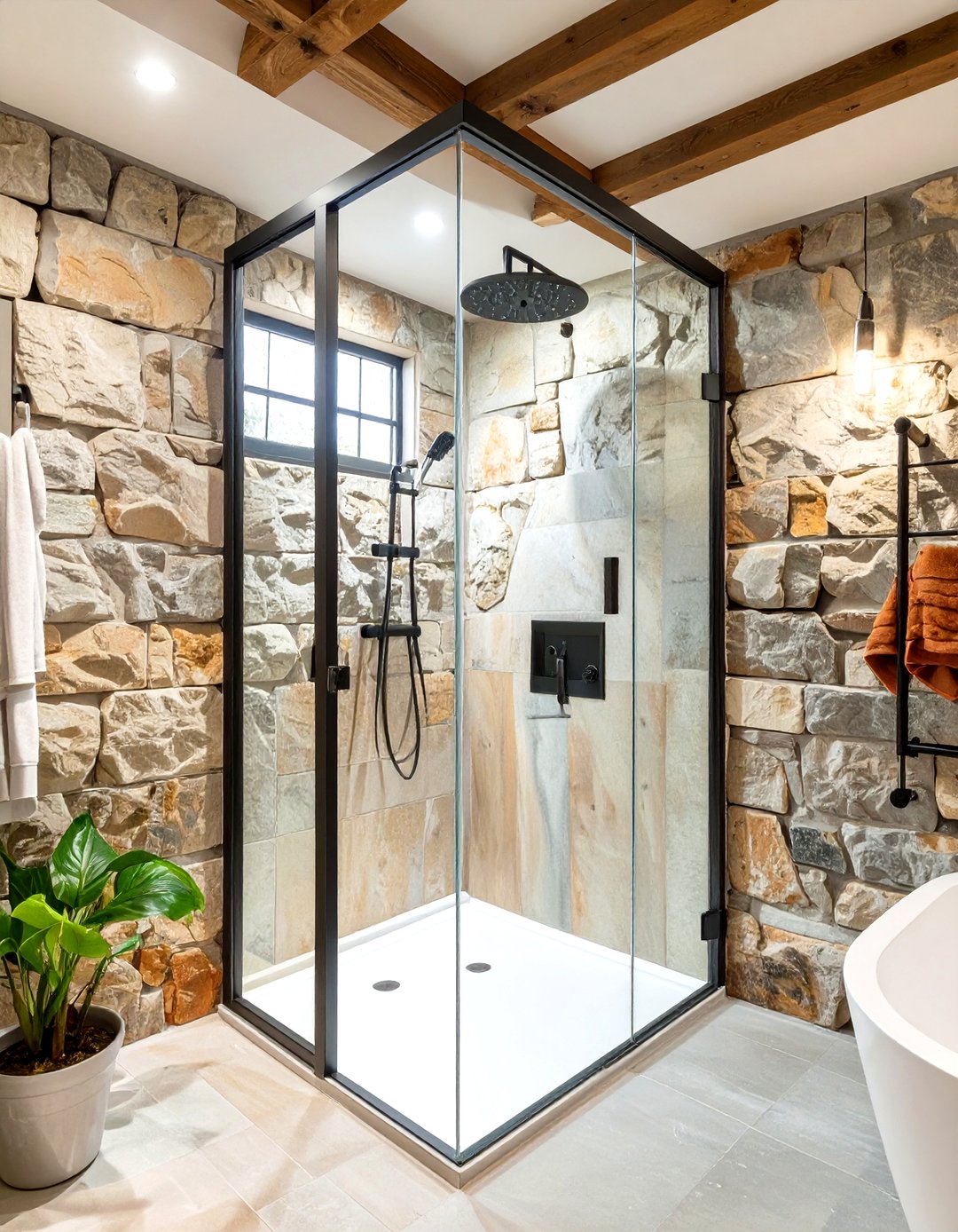 Rustic Rv Shower 30 Rustic Shower Ideas for a Cozy Farmhouse Feel - We Love Home Blog