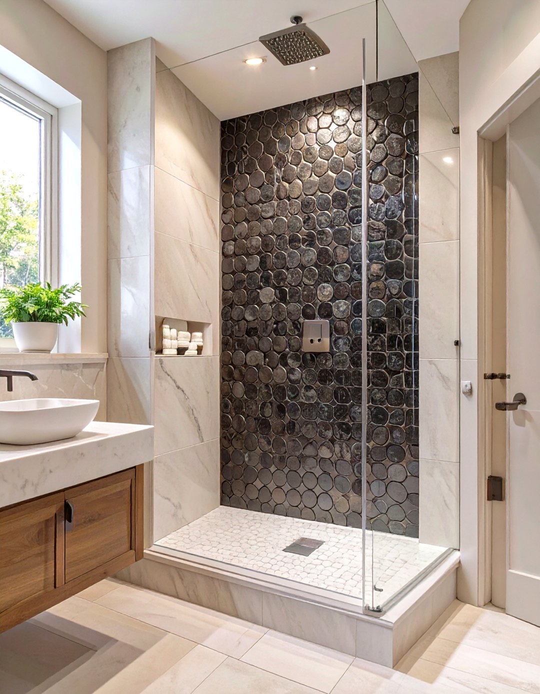 30 Black Shower Tile Ideas for a Bold Modern Bathroom - We Love Home Blog