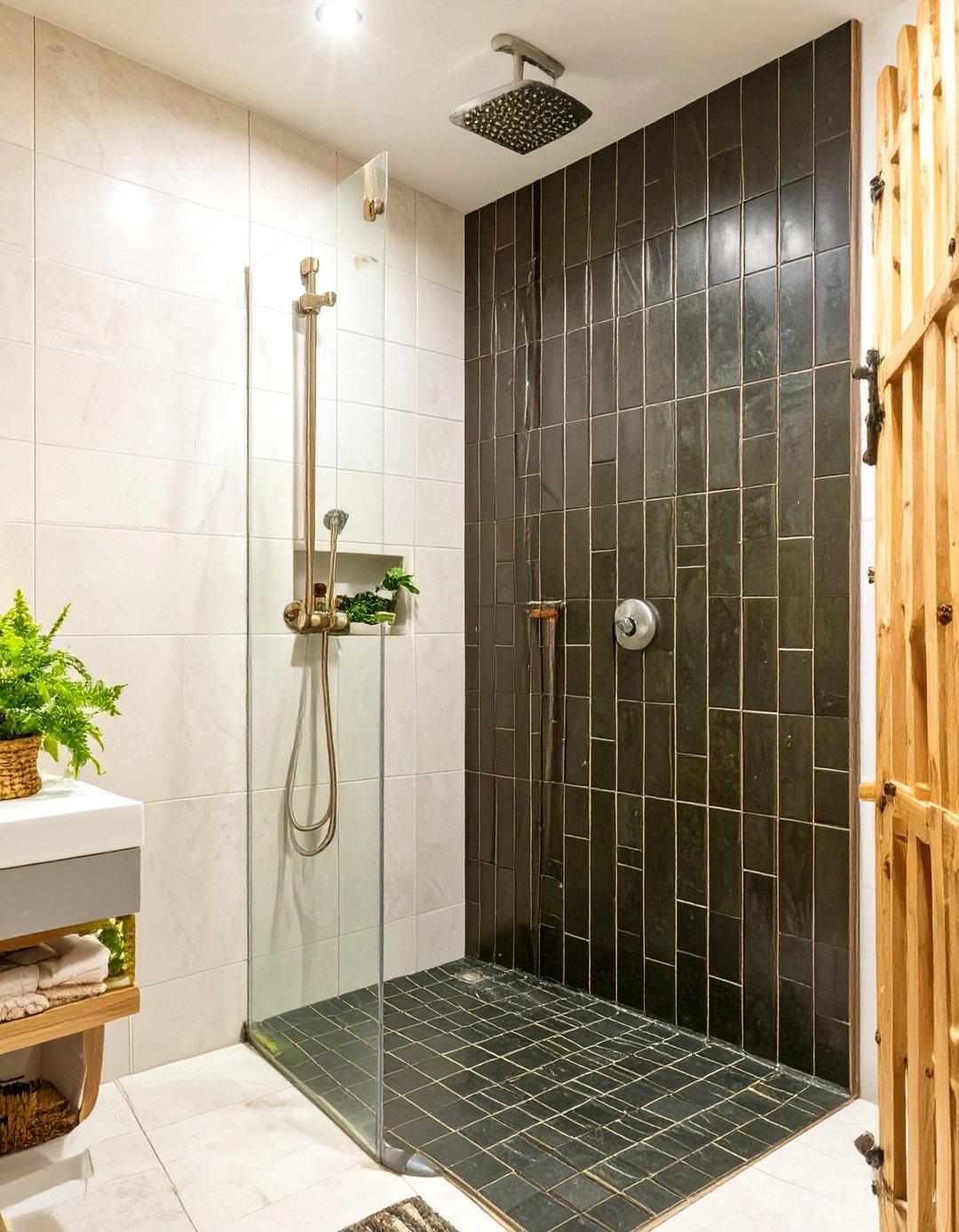 30 Black Shower Tile Ideas for a Bold Modern Bathroom - We Love Home Blog