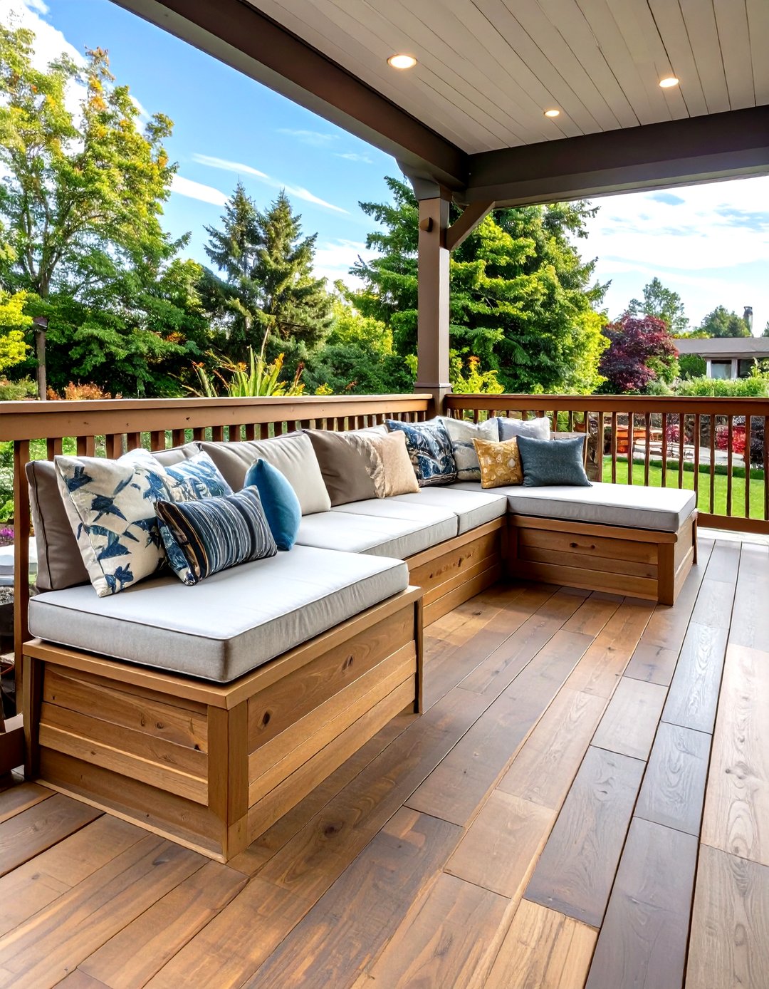 30 Stylish Wood Deck Railing Ideas for Better Design - We Love Home Blog