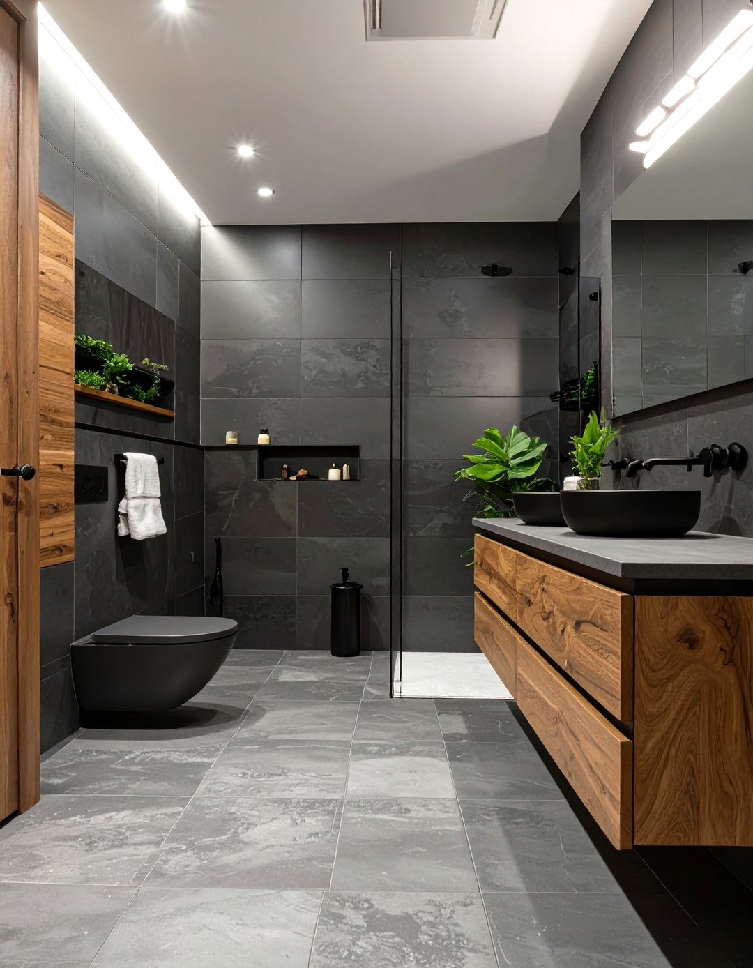 30 Elegant Gray Bathroom Ideas for a Spa-Like Retreat - We Love Home Blog