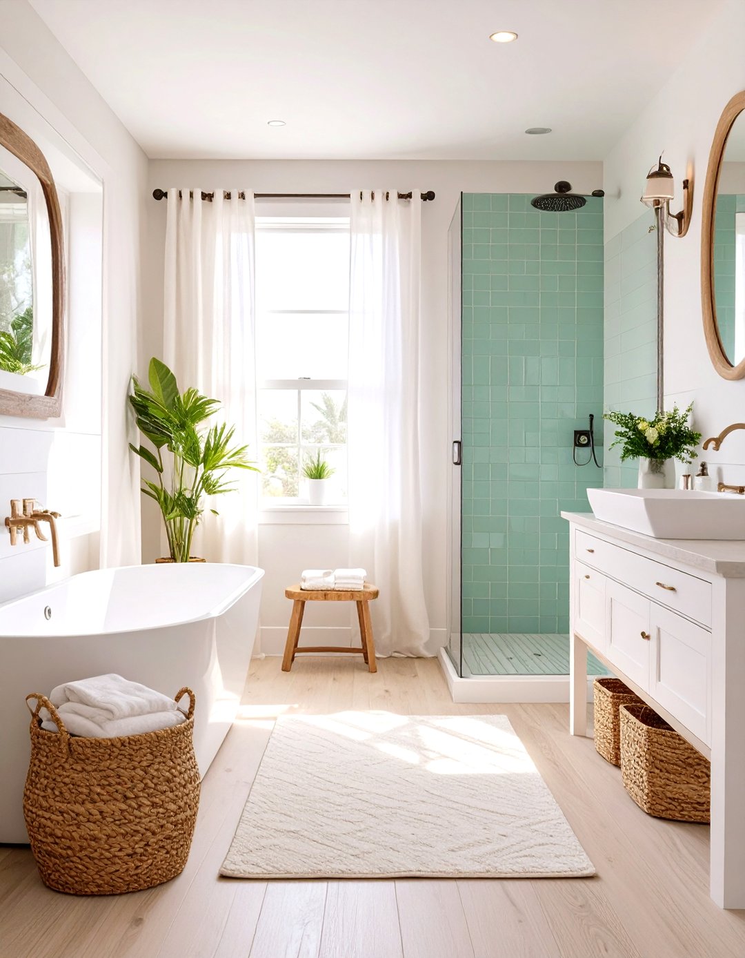 30 Modern White Bathroom Ideas for a Fresh Refresh - We Love Home Blog