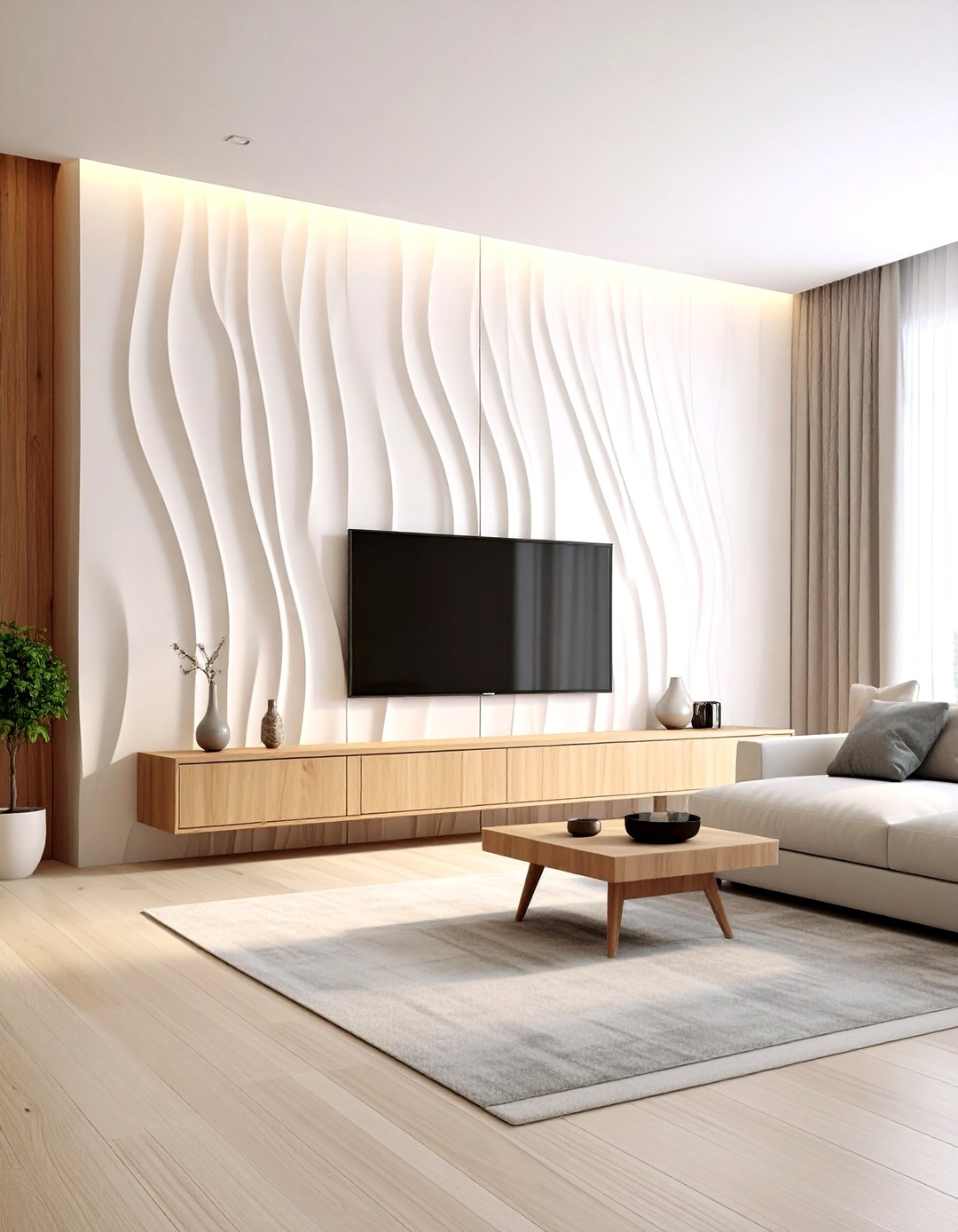30 Accent Wall Behind TV Ideas for Your Living Room - We Love Home Blog