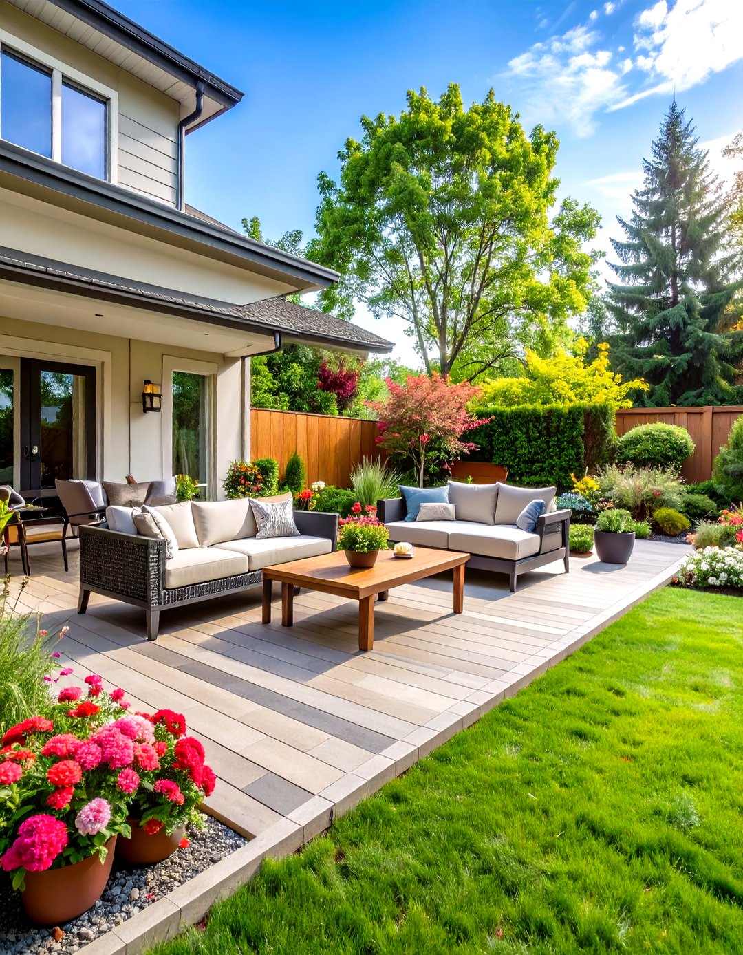 Long Rectangular Layout Patio 30 Smart Patio Layout Ideas Rectangle for Your Yard - We Love Home Blog