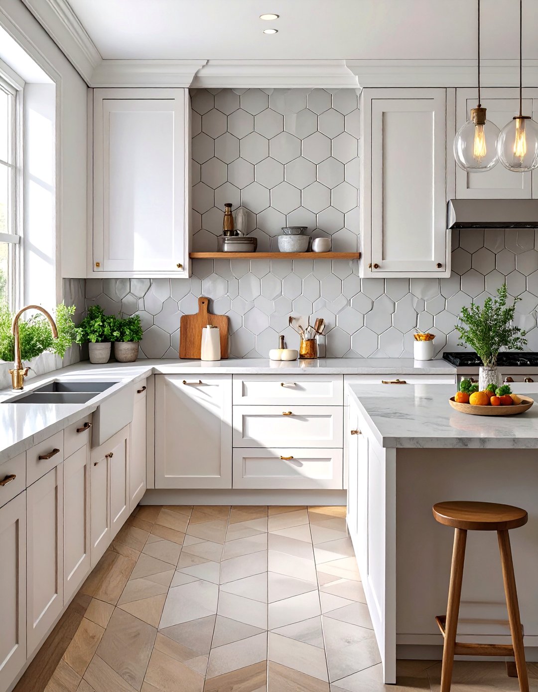 30 Backsplash Ideas for White Cabinets and Quartz Countertops - We Love ...