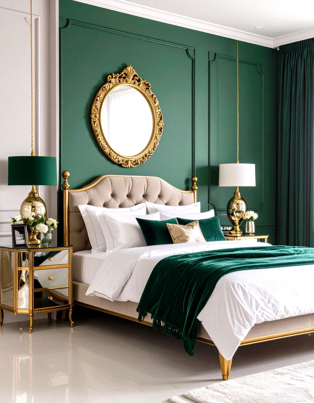 30 Stunning Emerald Green Bedroom Ideas for a Rich Look - We Love Home Blog