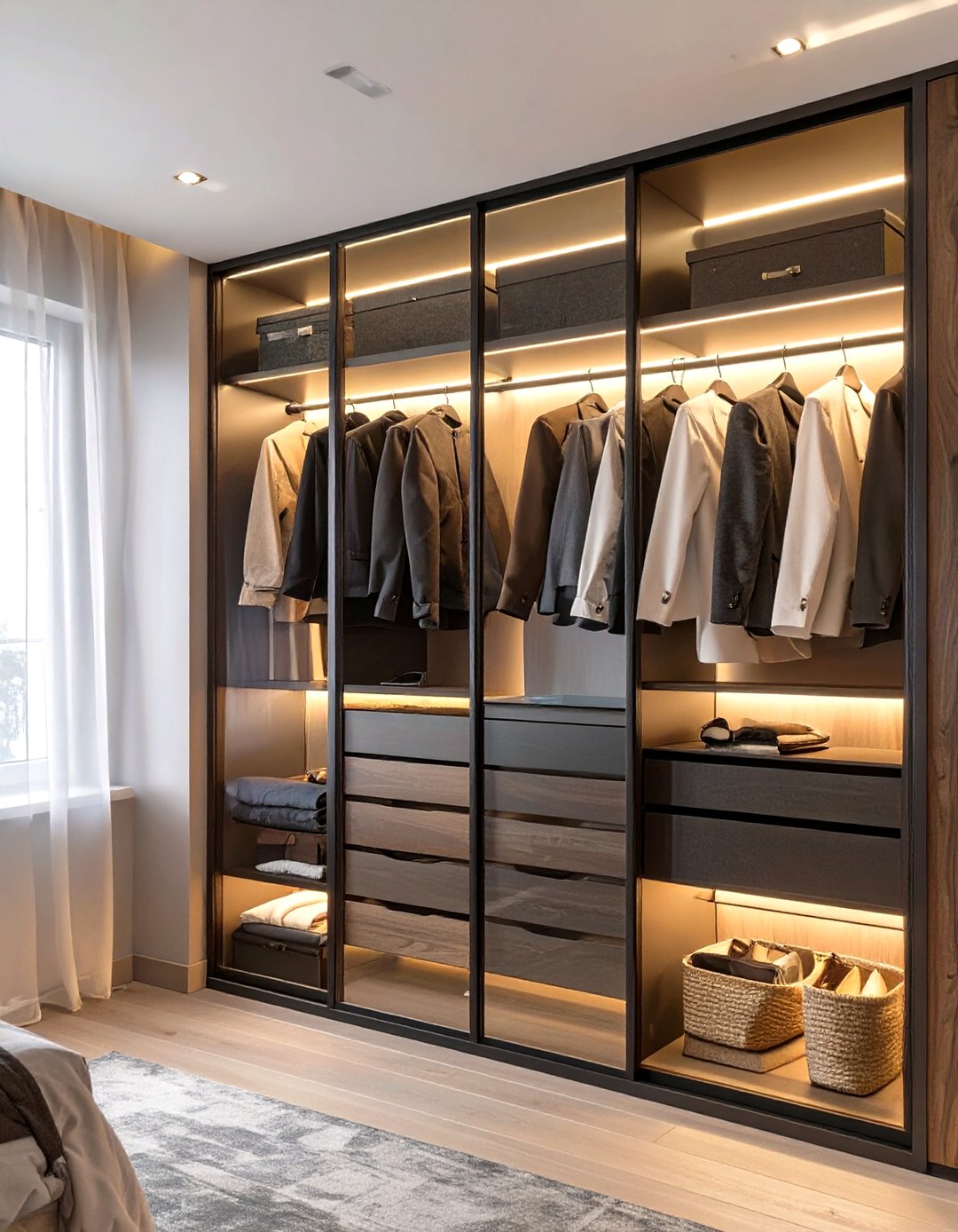30 Modern Bedroom Wardrobe Design Ideas for Storage - We Love Home Blog