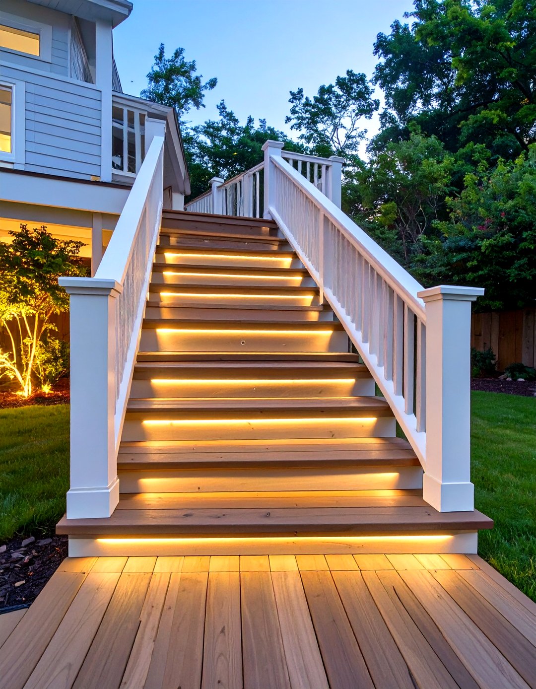 30 Deck Stair Ideas for Stylish Backyard Transitions - We Love Home Blog