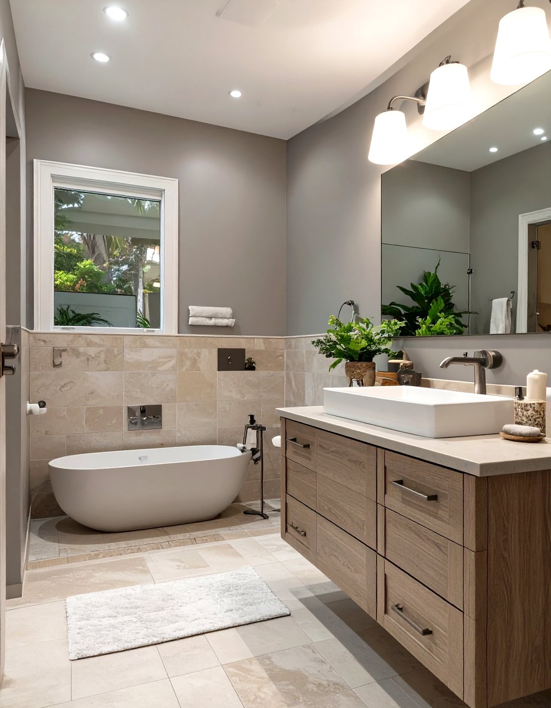 30 Elegant Gray Bathroom Ideas for a Spa-Like Retreat - We Love Home Blog