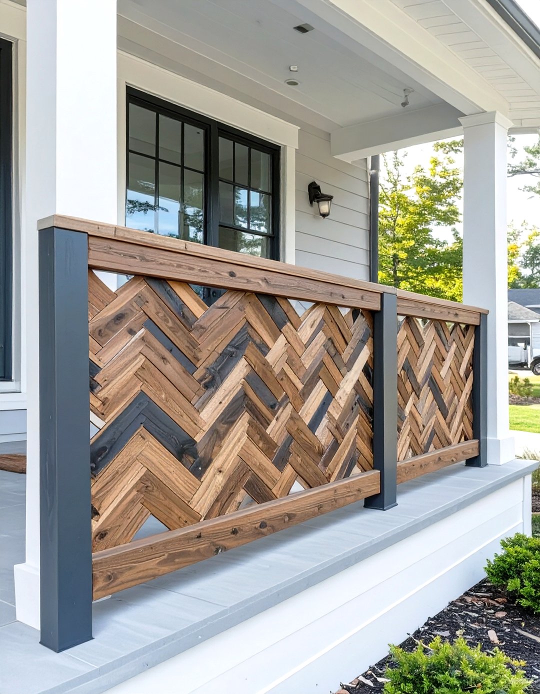 30 Wood Front Porch Railing Ideas for Classic Style - We Love Home Blog