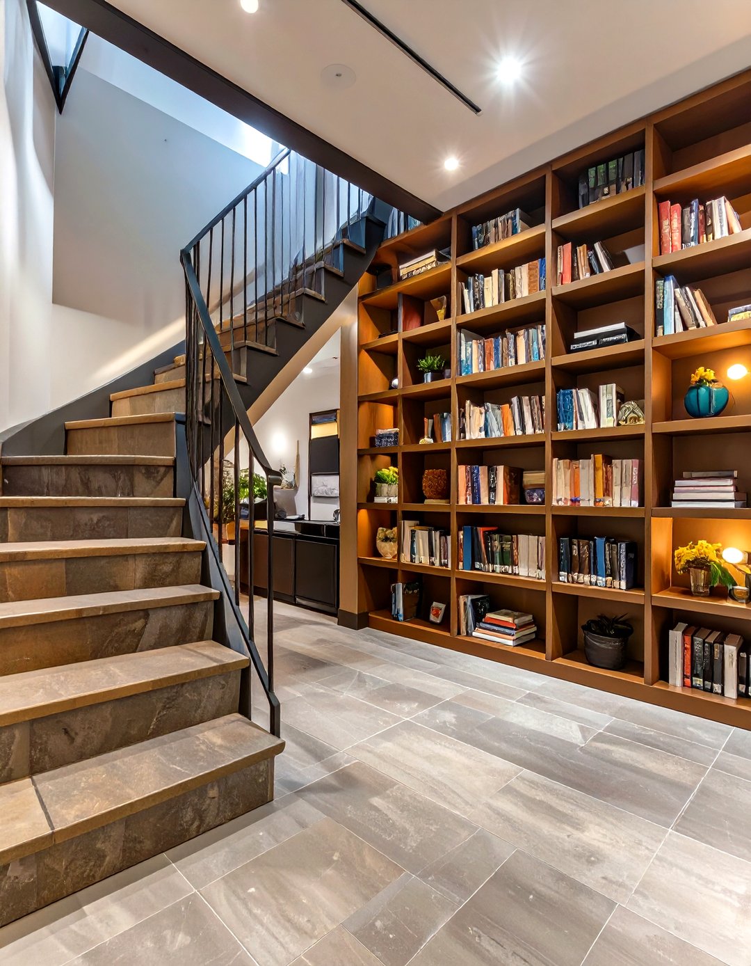 30 Open Basement Stair Ideas for a Modern Entry - We Love Home Blog