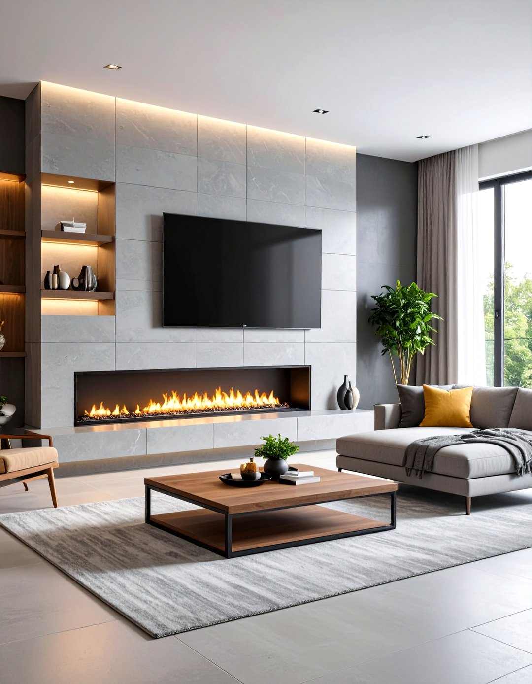 30 Accent Wall Behind TV Ideas for Your Living Room - We Love Home Blog