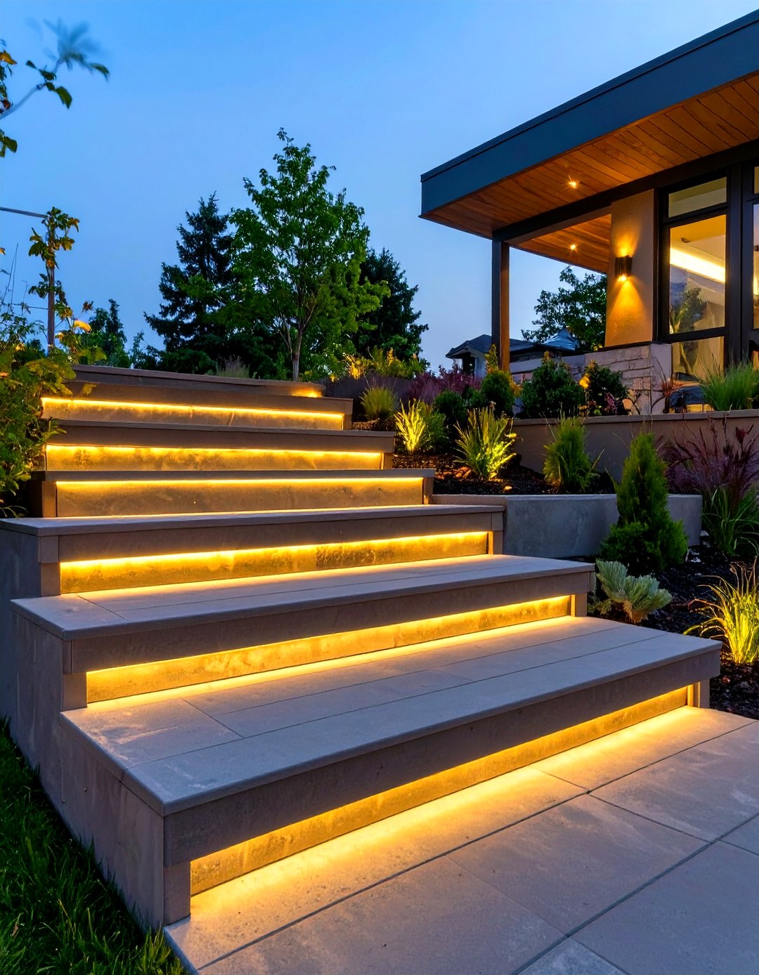 30 Practical Outdoor Deck Steps Ideas for Safe Access - We Love Home Blog