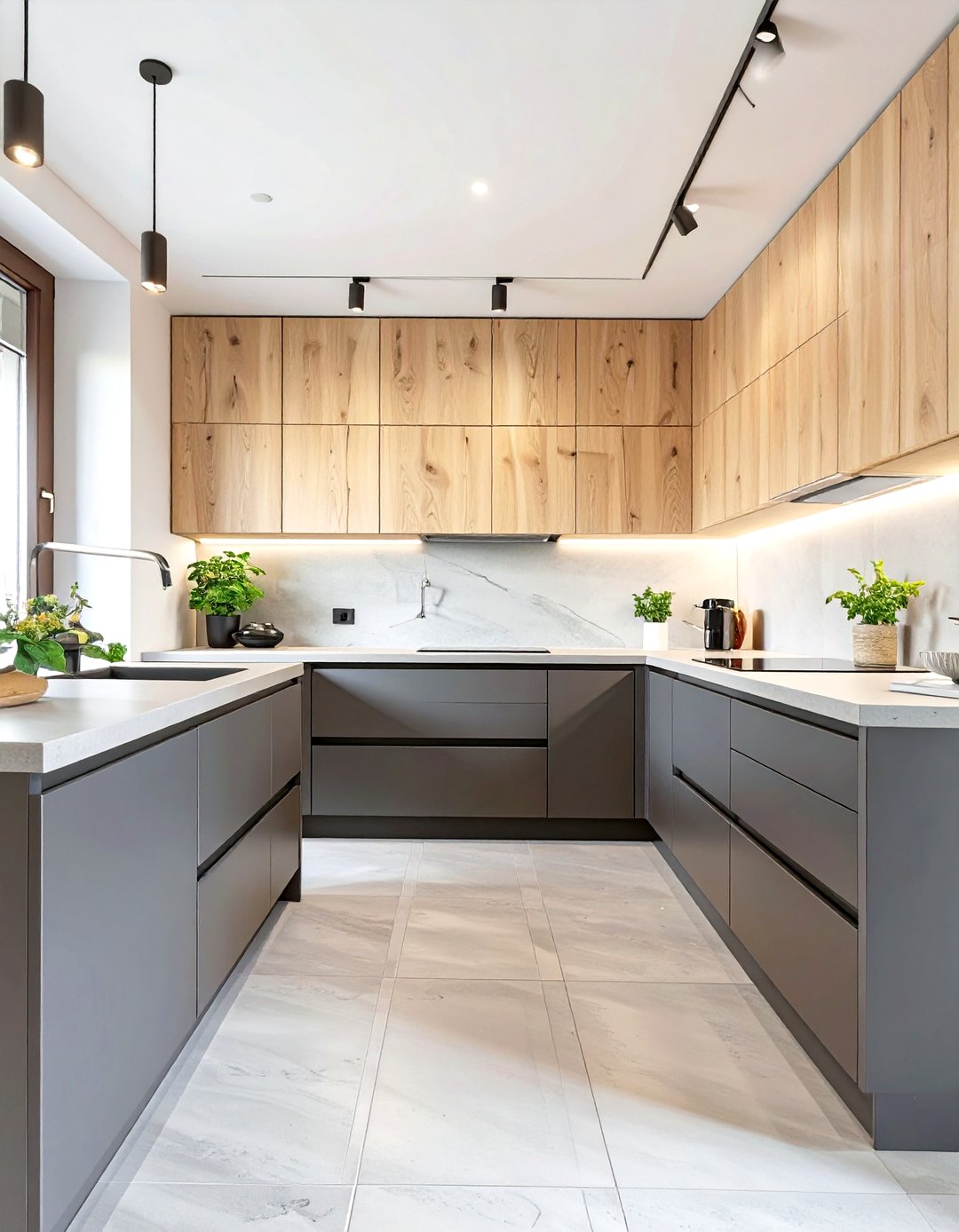 30 Two Tone Painted Kitchen Cabinet Ideas to Try - We Love Home Blog