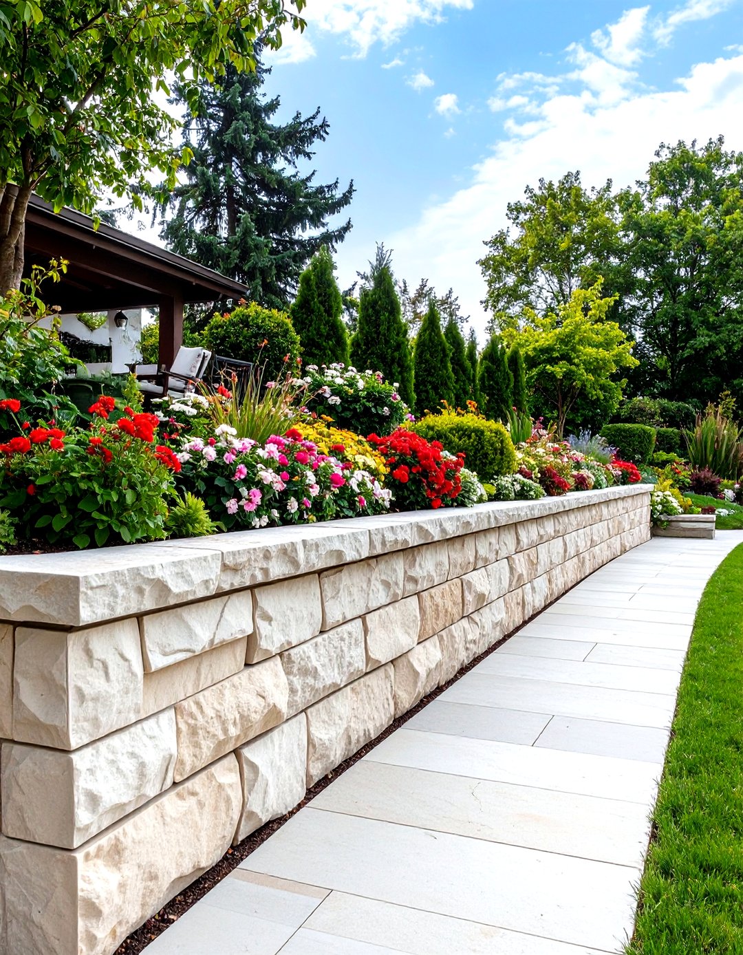 30 Retaining Wall Ideas for Sloped Backyard Drainage - We Love Home Blog