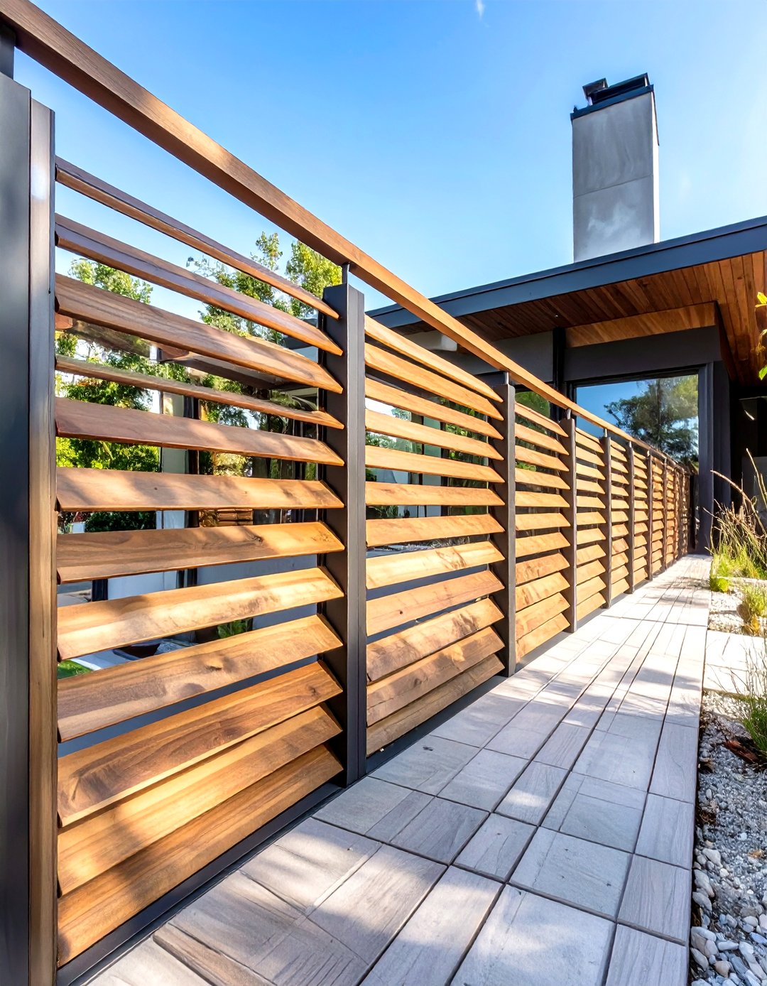 Structural Wood Railing 30 Stylish Wood Deck Railing Ideas for Better Design - We Love Home Blog