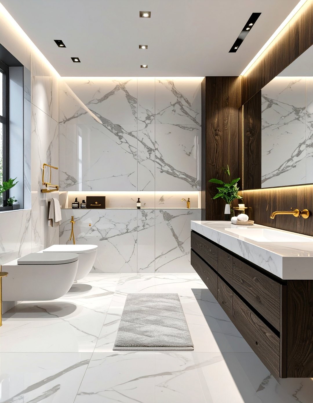 30 Modern Bathroom Paneling Ideas for a Textured Look - We Love Home Blog