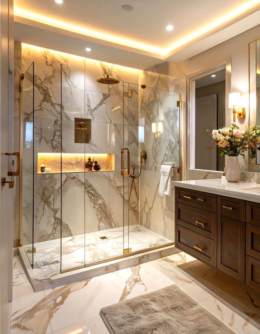 30 Master Bathroom Walk In Shower Tile Ideas to Love - We Love Home Blog