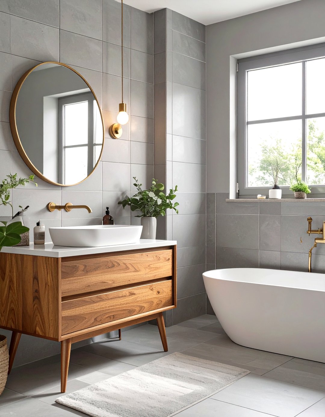 30 Modern Grey Bathroom Ideas for a Spa-Like Atmosphere - We Love Home Blog
