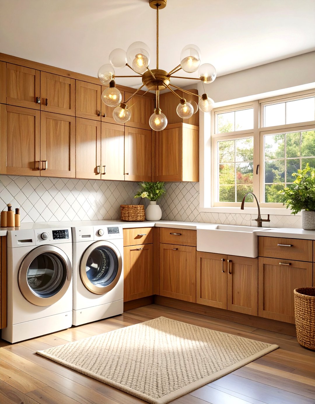 30 Laundry Room Lighting Ideas to Brighten the Space - We Love Home Blog