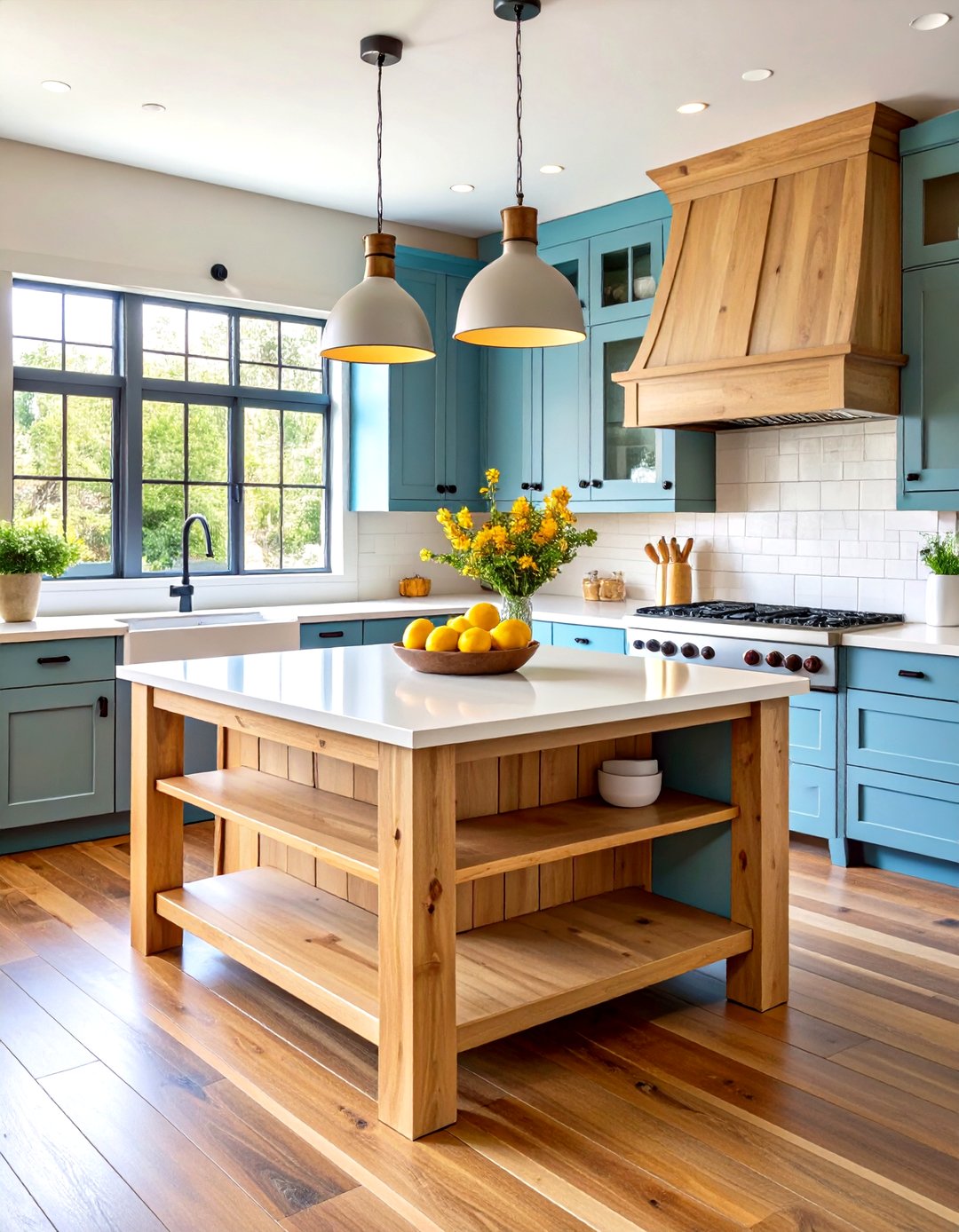 30 Rustic Farmhouse Kitchen Island Ideas for Your Home - We Love Home Blog