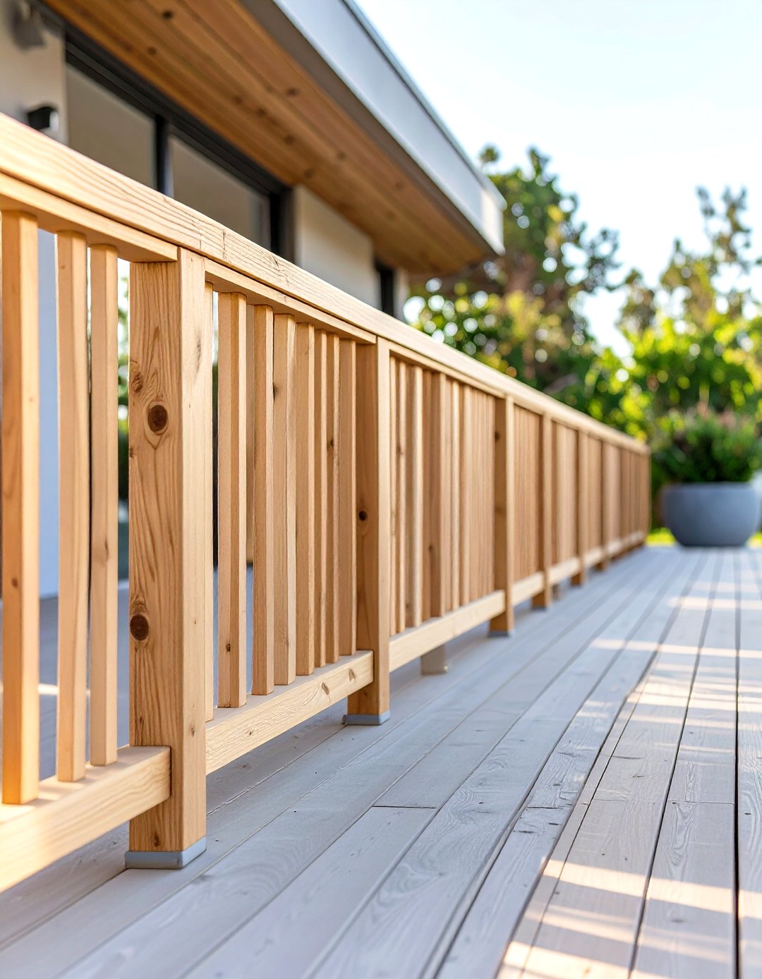 Durable Railing 30 Durable Wood Deck Railing Ideas for Your Backyard - We Love Home Blog