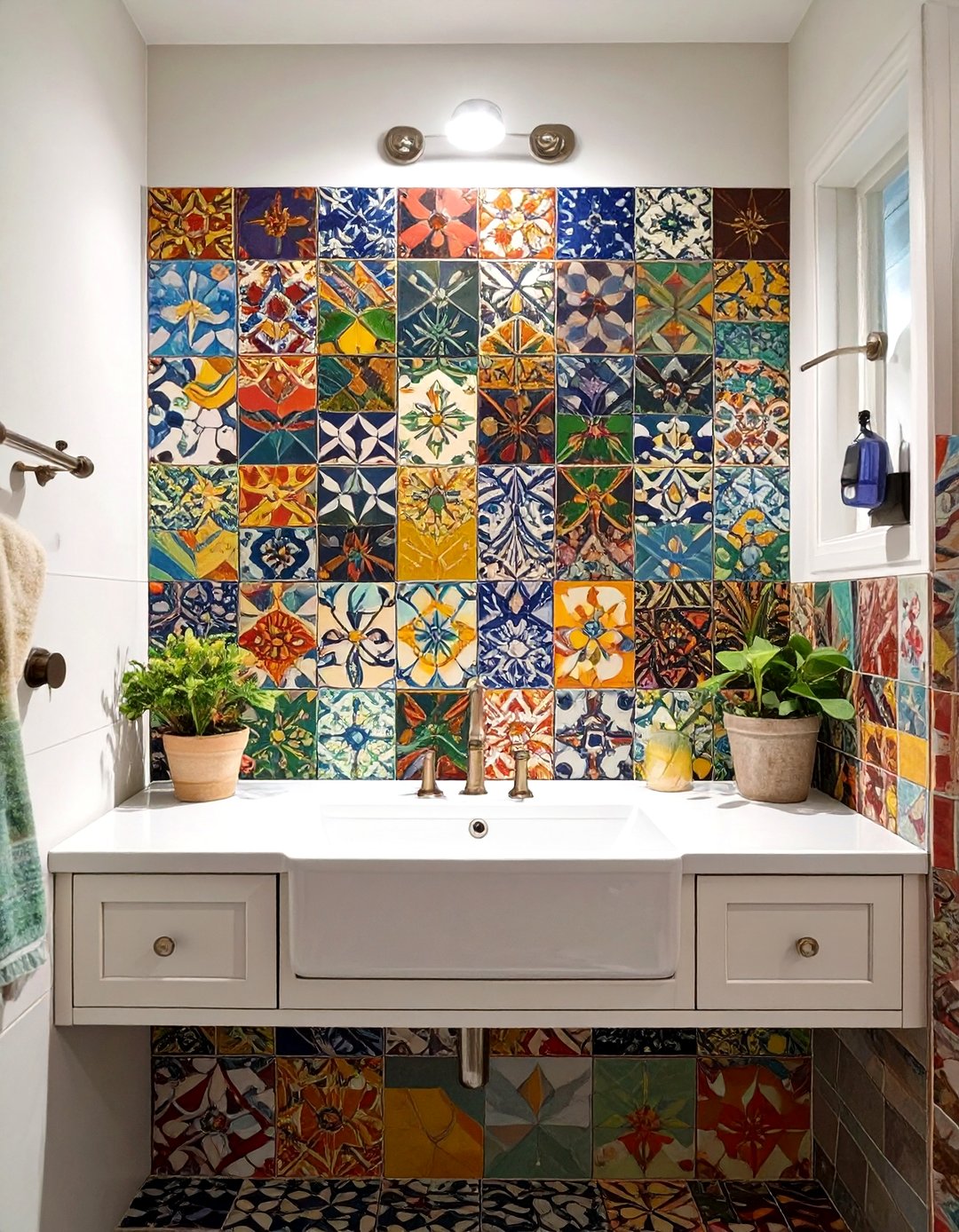 30 Bathroom Sink Backsplash Ideas for Stylish Walls - We Love Home Blog