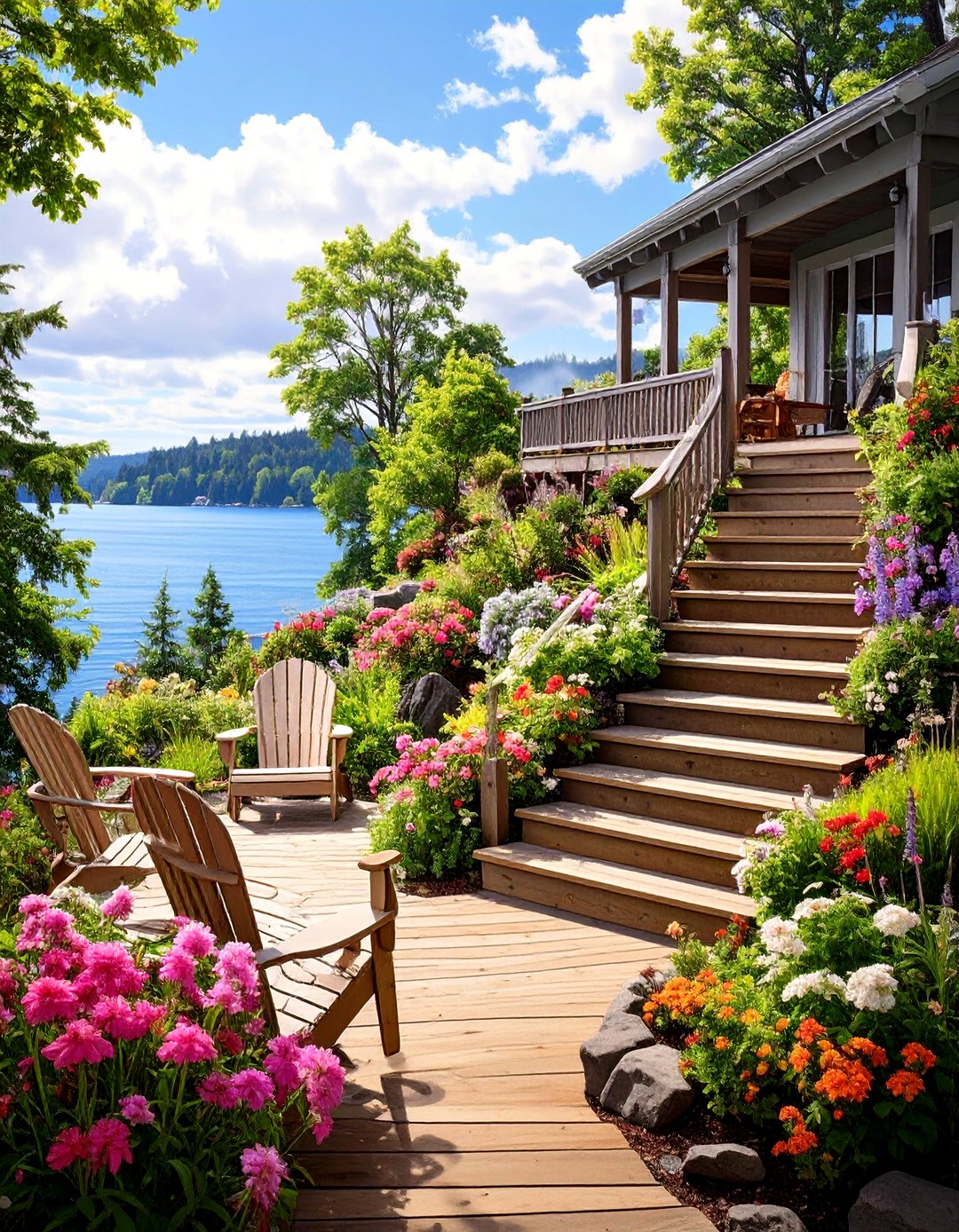 30 Practical Outdoor Deck Steps Ideas for Safe Access - We Love Home Blog
