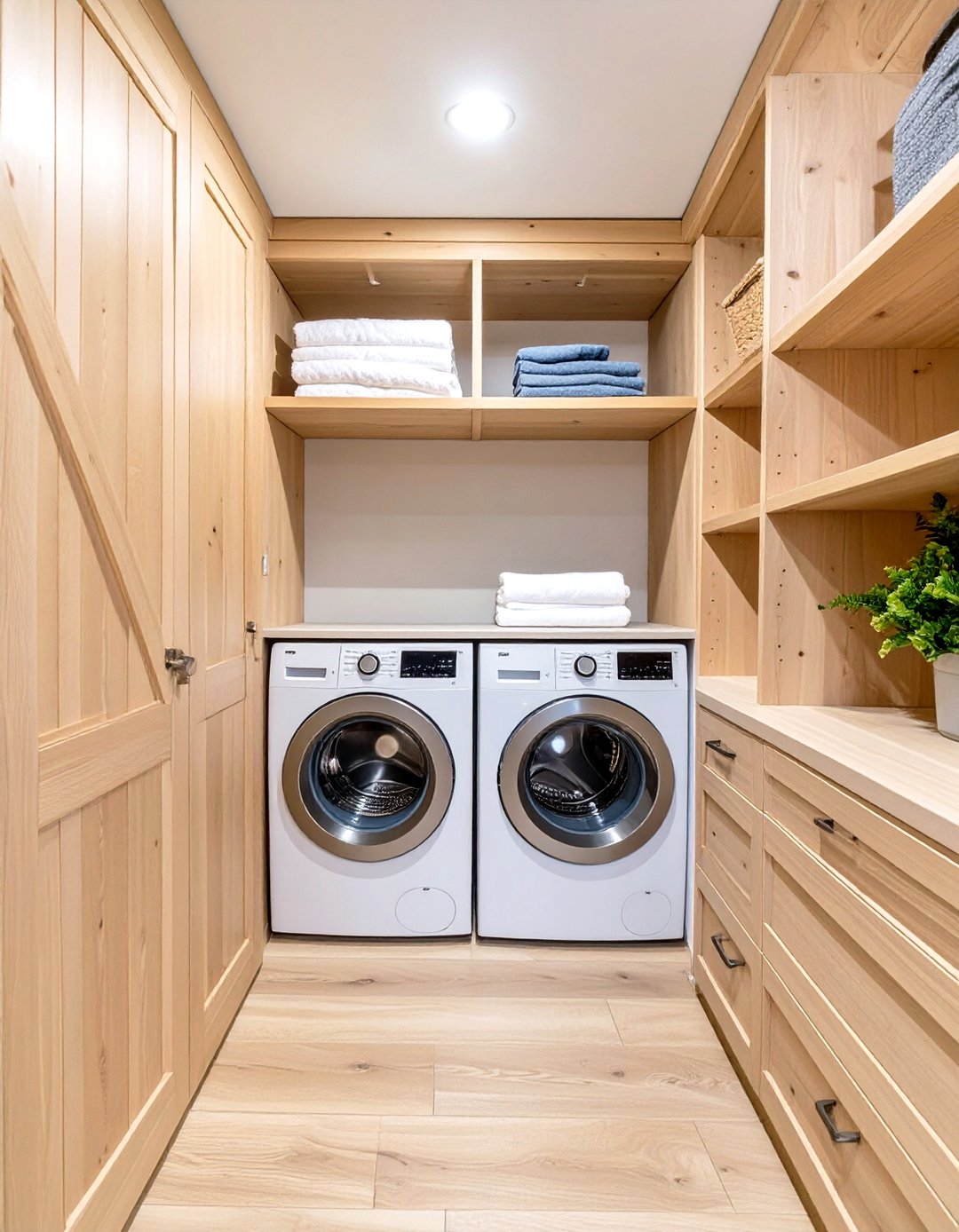 30 Hallway Laundry Closet Ideas for Small Space Homes - We Love Home Blog