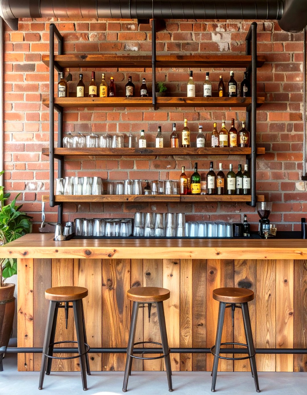 Rustic Bar Storage 30 Rustic Outdoor Bar Ideas for Backyard Fun - We Love Home Blog