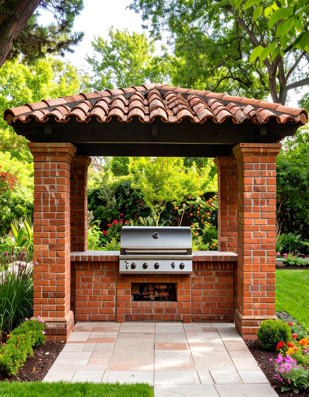 30 Outdoor Brick BBQ Designs Pictures for Your Backyard - We Love Home Blog