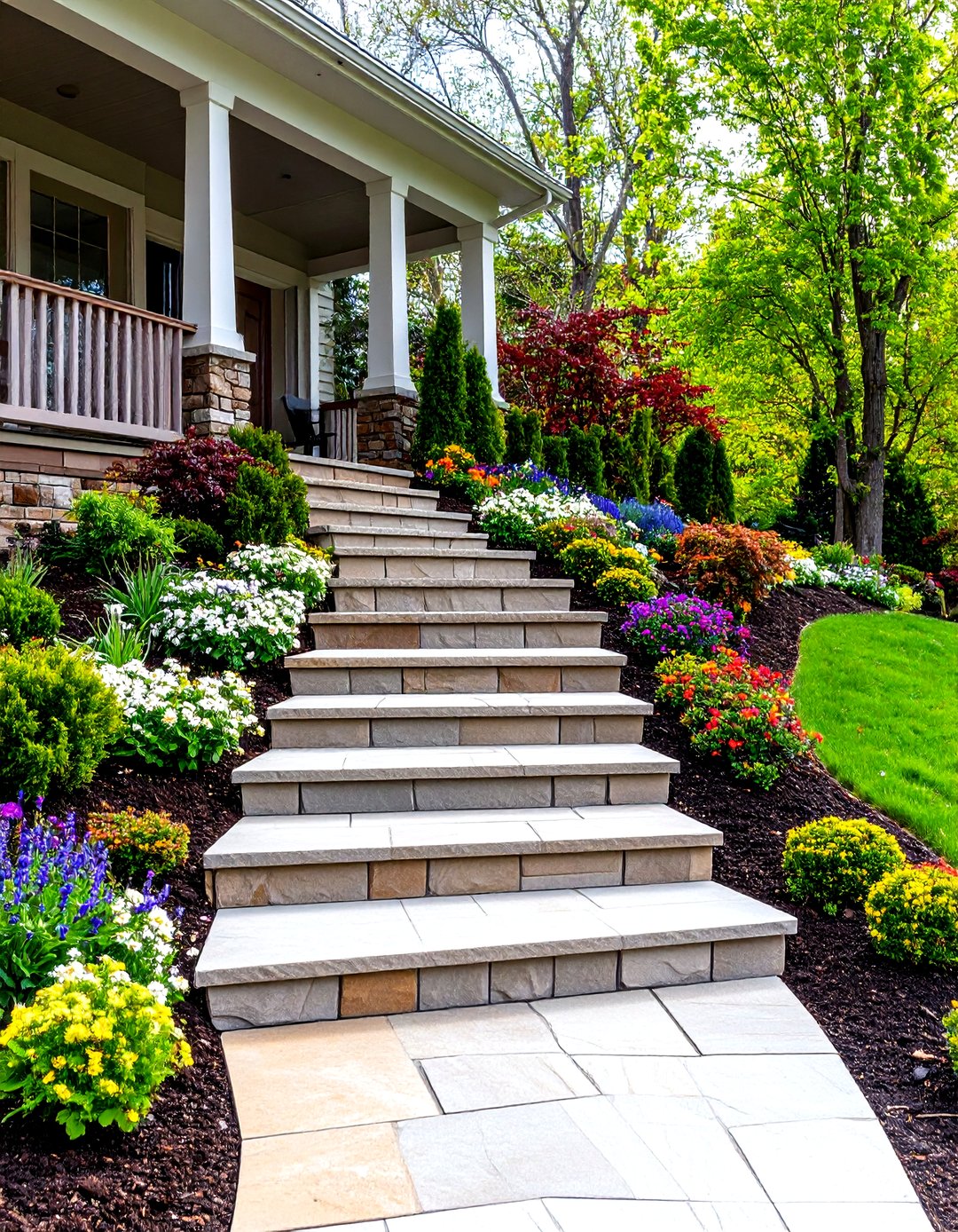 30 Front Porch Steps Ideas for an Inviting Entrance - We Love Home Blog