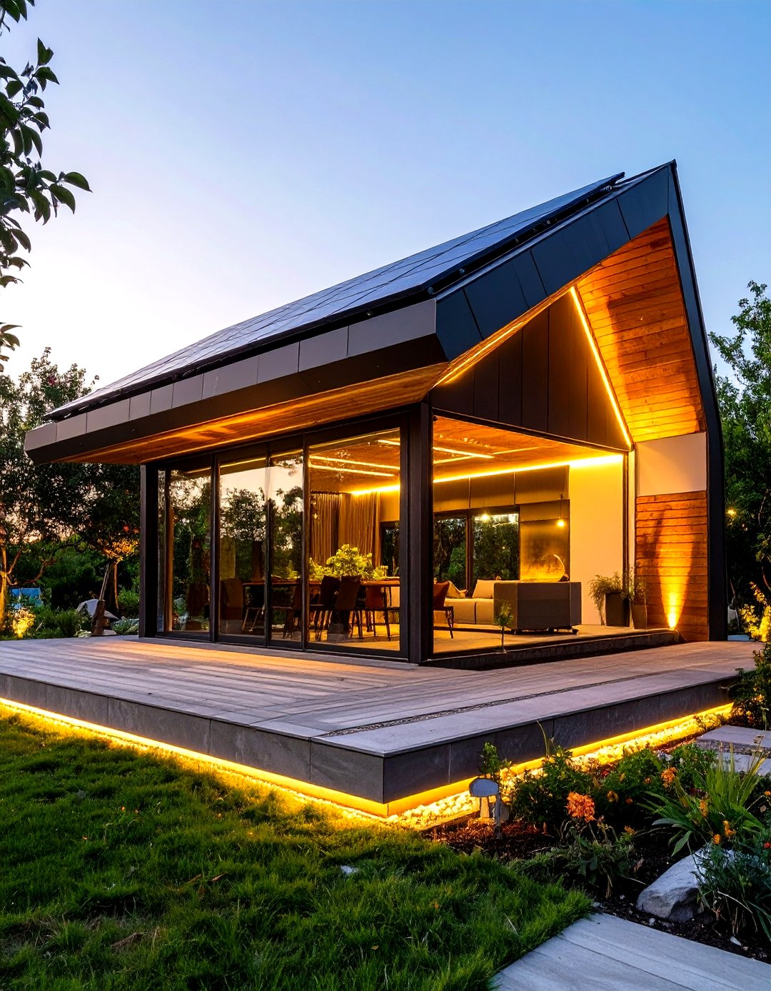 Custom Pavilion Solar System 30 Outdoor Pavilion Ideas for Luxurious Garden Living - We Love Home Blog
