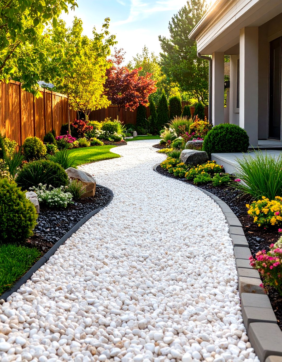 30 Pea Gravel Landscaping Ideas for Your Backyard - We Love Home Blog