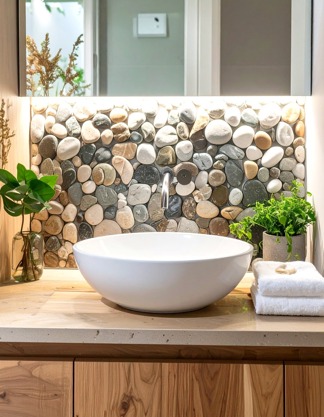 30 Bathroom Sink Backsplash Ideas for Stylish Walls - We Love Home Blog