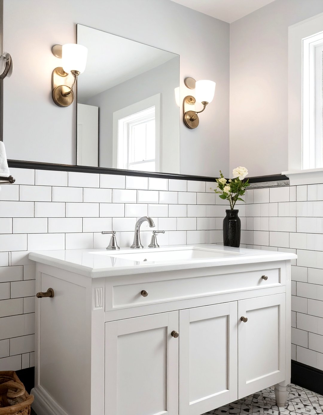 30 Bathroom Sink Backsplash Ideas for Stylish Walls - We Love Home Blog