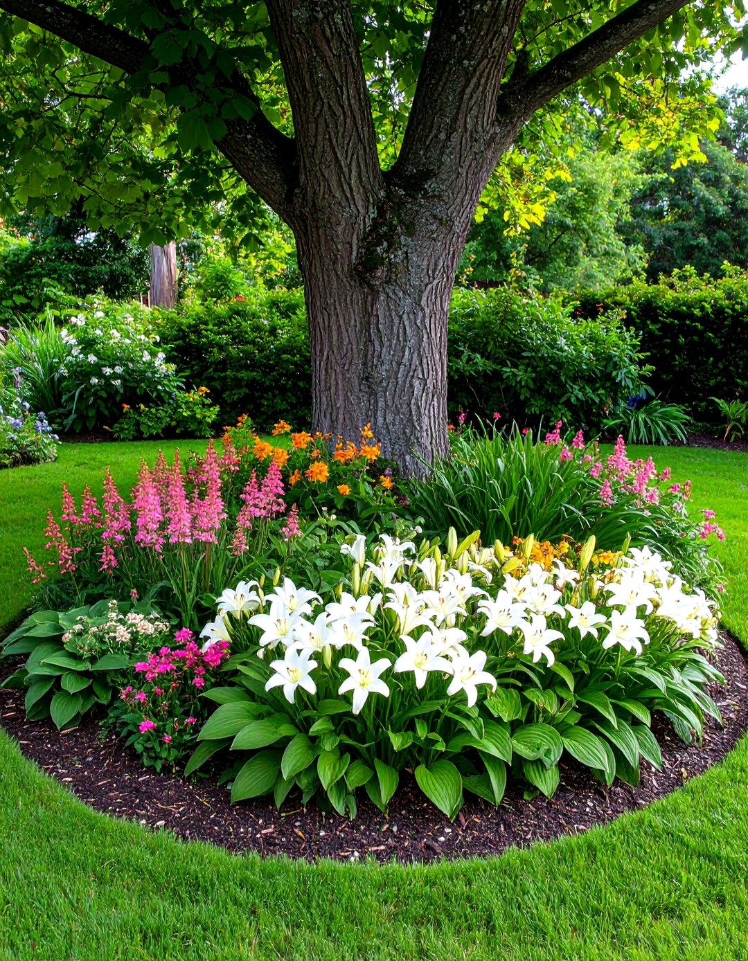 30 Beautiful Landscape Tree Ring Ideas for Curb Appeal - We Love Home Blog