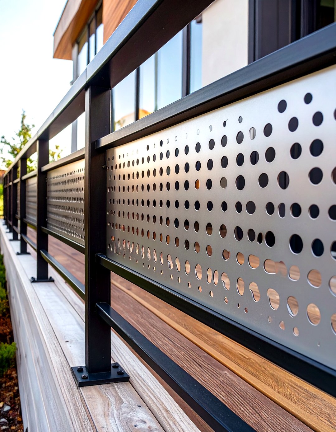 Simple Railing Texture 30 Simple Deck Railing Designs to Modernize Your Patio - We Love Home Blog