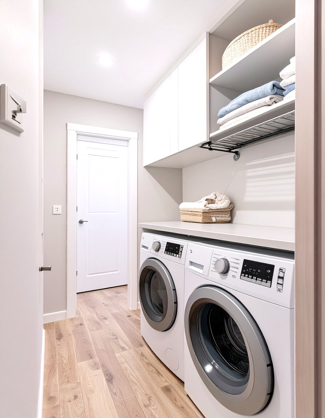 30 Hallway Laundry Closet Ideas for Small Space Homes - We Love Home Blog